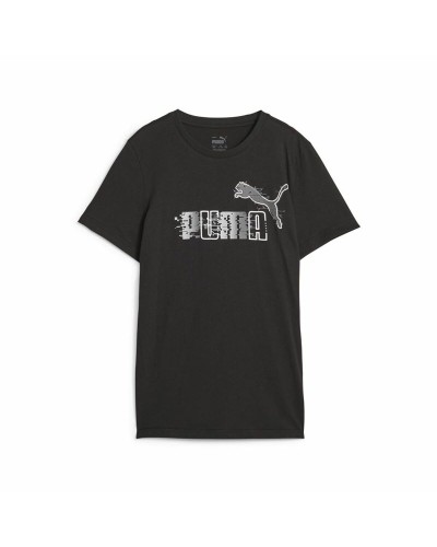 Puma Ess+ Futureverse - Camiseta Niño Negra - Manga Corta - Deporte y Tiempo Libre

