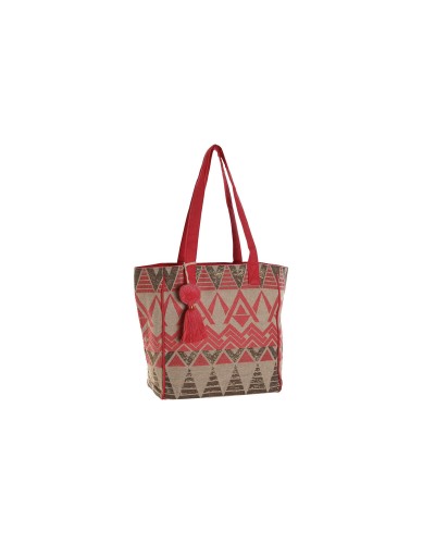 Esprit Bolso de Hombro Beige Fucsia - Grande 66cm - Compras & Ocio
