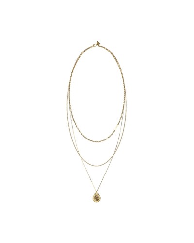 Guess Collar Mujer Oro Amarillo Cristales - Elegante Joya
