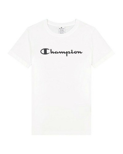 Champion T-shirt Femme Grand Logo Script Coton - T-shirt Sport Décontractée
