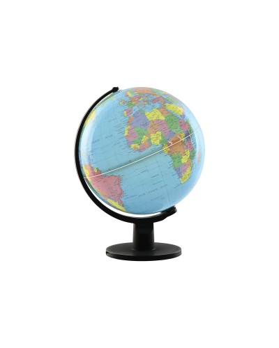 ESPRIT Blue Black World Globe - Decorative PVC Globe 33cm - Home Office Decor
