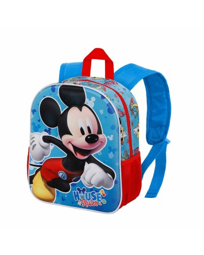 Mickey Mouse 3D Schulrucksack Karactermania Blau - 26x11x31 cm - Kind
