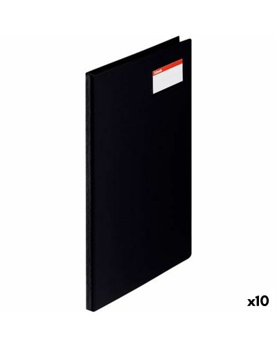 Esselte Schnellhefter Schwarz A4 PVC - 10 Stück Packung - Dokumentenmappe
