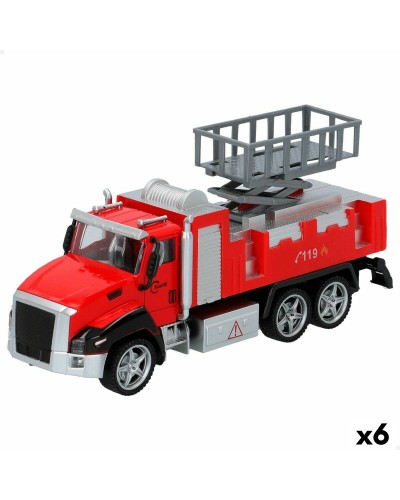 Speed & Go Feuerwehr LKW - 6 Stück - 21cm Spielzeug

