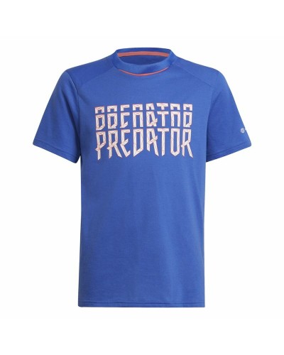 Barn T-shirt med kortärm Adidas Predator Blå