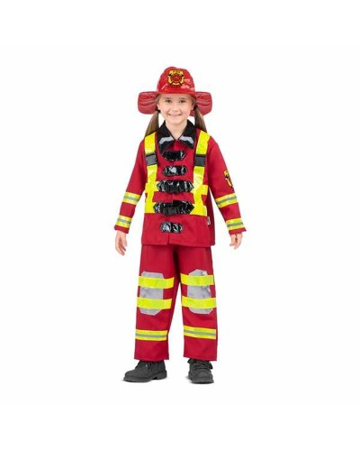My Other Me Firefighter Costume for Kids Red - Size M (7-9 Years)
