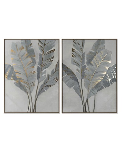 ESPRIT Golden Palm Tropical Home Picture, Measures 90 x 4 x 120 cm (Set of 2)
