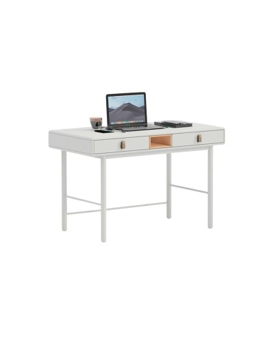Bureau Moderne ESPRIT Blanc - Bois et MDF - 120x60x75 cm
