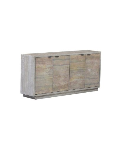 Dientafel Home ESPRIT Grijs Steen Mangohout 175 x 40 x 81 cm