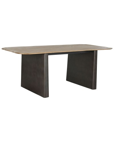 Mesa de Comedor ESPRIT de 200x90cm en Abeto Marrón Oscuro para Cocina o Comedor.
