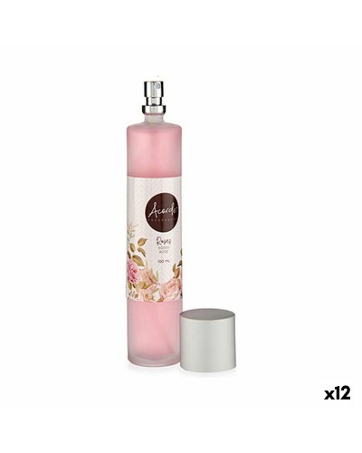 Difusor de Ambiente Elegante de 100 ml con Aroma a Rosa (Paquete de 12)
