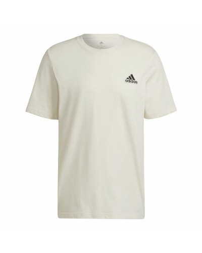 Adidas Essentials Feelcomfy Blanca: Camiseta Hombre Manga Corta
