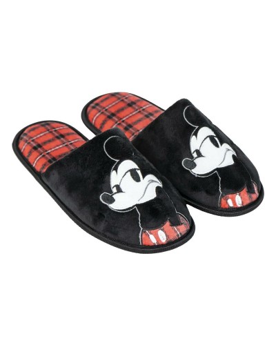 Slippers Voor in Huis Mickey Mouse Zwart