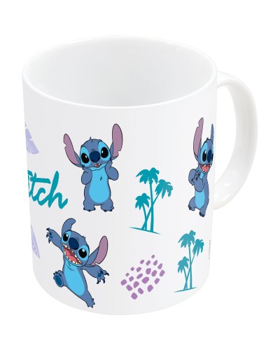 Disney Stitch Mug in Ceramic 350 ml - Light Blue and Lilac
