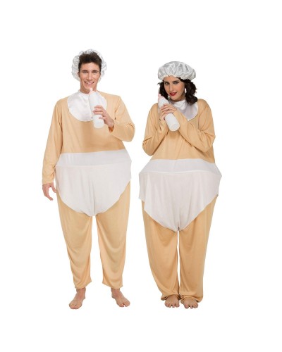 My Other Me Disfraz de Bebé Gigante Adulto - Talla Única (3 Piezas)
