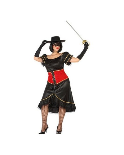 Costume de Super-Héros Noir Adulte - Déguisement Halloween & Cosplay - Taille Unique
