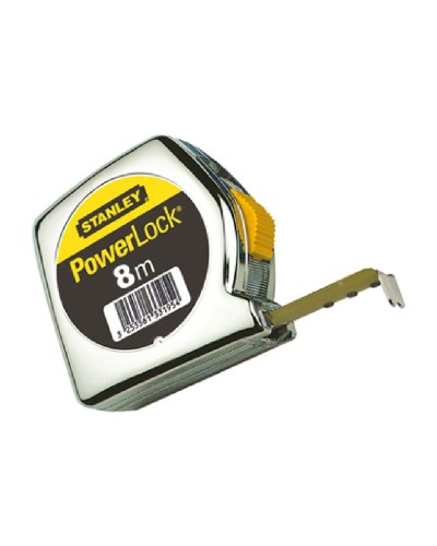 Cinta Métrica STANLEY POWERLOCK 8 m x 25 mm para Mediciones Precisas
