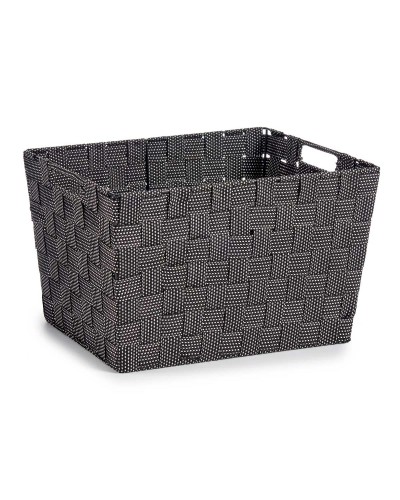 Cesto para Ropa Sucia Negro de Tela, 25x20x35 cm, Juego de 12
