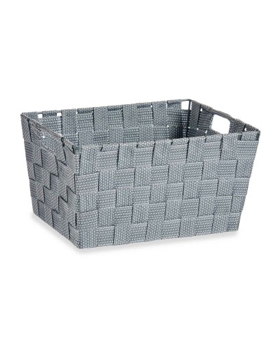 Cestino Multiuso 5L Grigio in Stoffa - Organizer Portatile per Casa e Ufficio (18 Pezzi)
