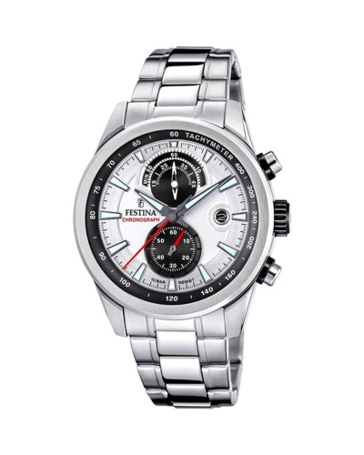 Festina Herrenuhr Silber F20694/1 - Chronograph Edelstahl

