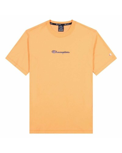 T-Shirt met Korte Mouwen Champion Crewneck M Oranje