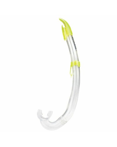 Seac Easy: Yellow Snorkeling Tube, Ergonomic Mouthpiece
