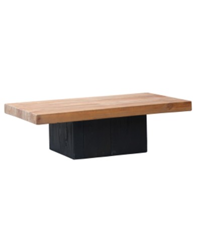 Soffbord Home ESPRIT Svart Naturell