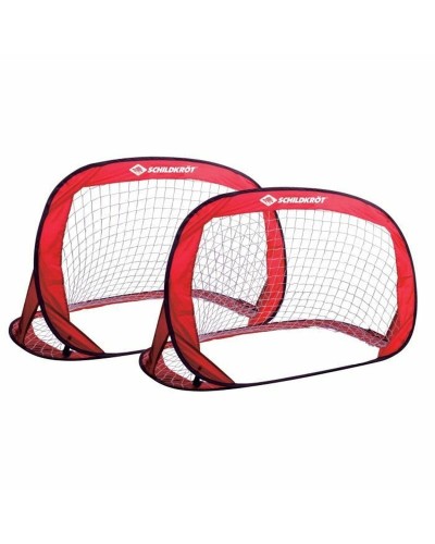 Folding Goalposts Schildkröt 120 x 80 x 80 cm Red (2 Units)