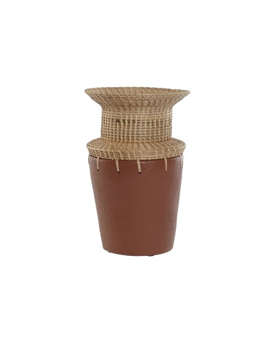 Vaso Terracotta ESPRIT Naturale | 22 x 22 x 35 cm | Decorazione Elegante per Interni