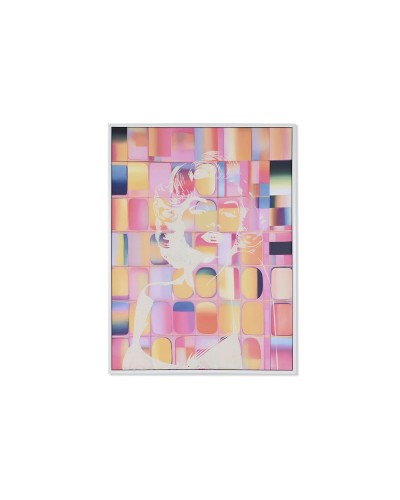 ESPRIT Modernes Polystyrol-Bild, Farbe: Gelb/Blau/Weiß/Rosa, Maße: 94 x 4 x 123,5 cm (2er-Set)
