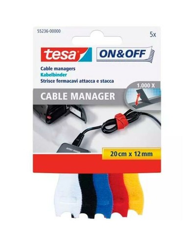 TESA Extension Cord On/Off, 5-Pack
