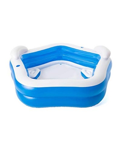 Bestway Piscine Gonflable Familiale 213x206x69 cm - Piscine Jardin Enfants +6 Ans
