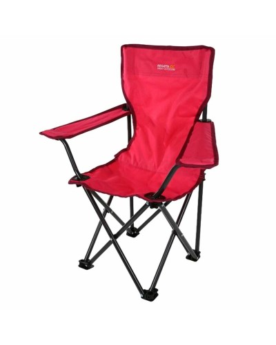Regatta Folding Chair Red Lightweight Steel Portable Camping Garden
