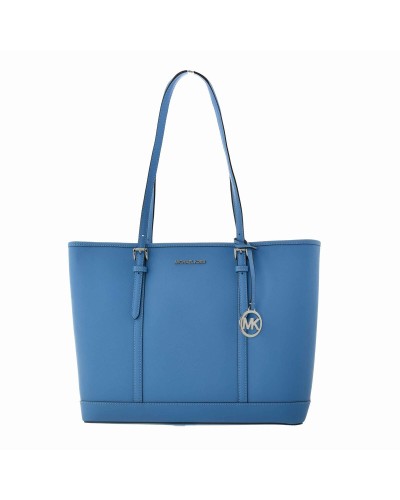Michael Kors Women's Bag Light Blue 42cm - Pacific Leather Shopper
