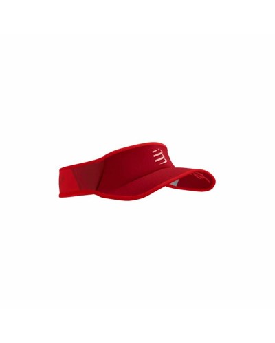 Compressport Visiera Running Rosso - Leggera, Traspirante, Protezione UV - Taglia Unica
