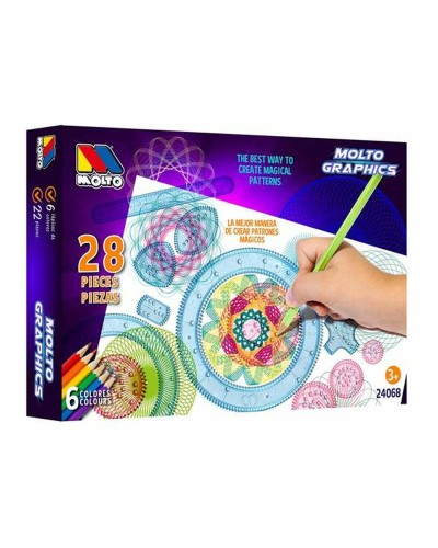Moltó Set Disegno Graphics 28pz - Kit Artistico Completo
