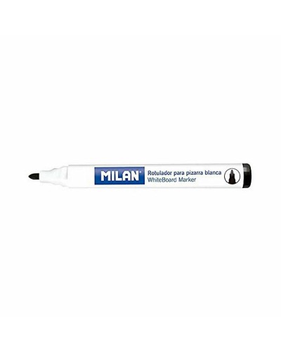 Milan Whiteboard Markers Black - Set of 12 Pcs - Smooth Writing

