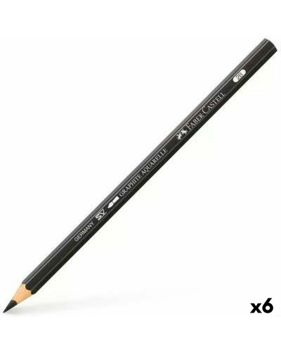 Faber-Castell Graphite Aquarelle 2B - Matita Acquerellabile Nera - Set 6
