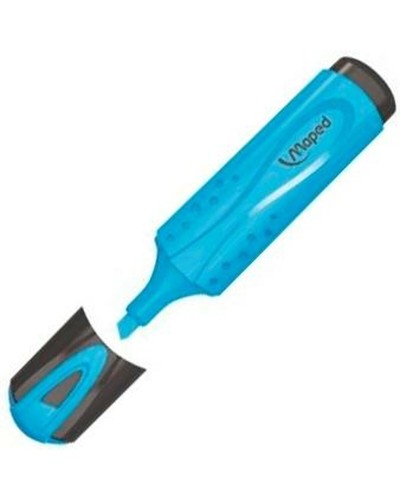 Maped Peps Classic - Resaltador Azul, Set de 12 Unidades - Textos Perfectos
