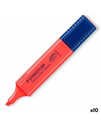 Fluoriscerende Markeerstift Staedtler Textsurfer Classic Rood 10 Stuks