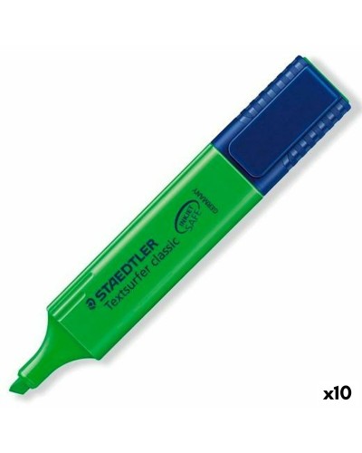 Staedtler Textsurfer Classic - Textmarker Grün, 10er Set - Büro/Schule
