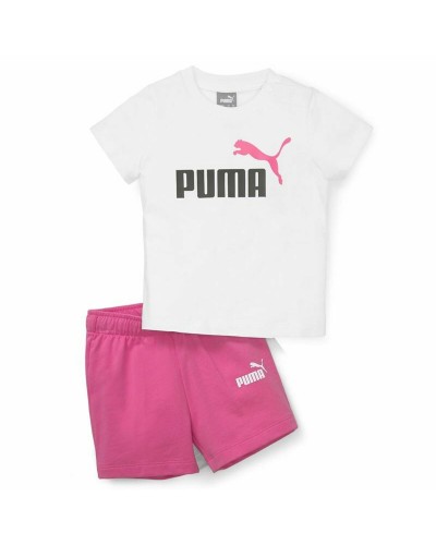 Puma Minicats : Ensemble de sport pour bébés Blanc - Survêtement bébé en coton
