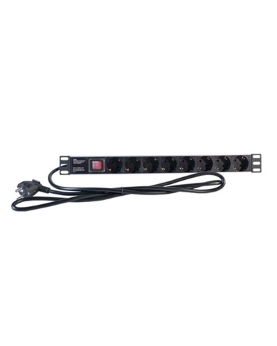 Strip 19" 8 Tomas Schuko con On/Off Switch 2LAN REG8SCHINT 250V 3500W 2M
