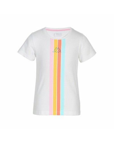 T-Shirt met Korte Mouwen voor kinderen Kappa Quome K Wit