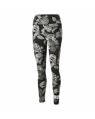 Puma Frozen Flower Leggings de Sport Femme - Noir, Performance
