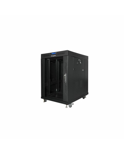 Lanberg Armoire Rack Murale 19" 12U Profondeur 800mm Noir - Serveur Réseau
