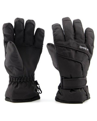 Sinner Mesa Guantes de Nieve Negros - Impermeables & Cálidos
