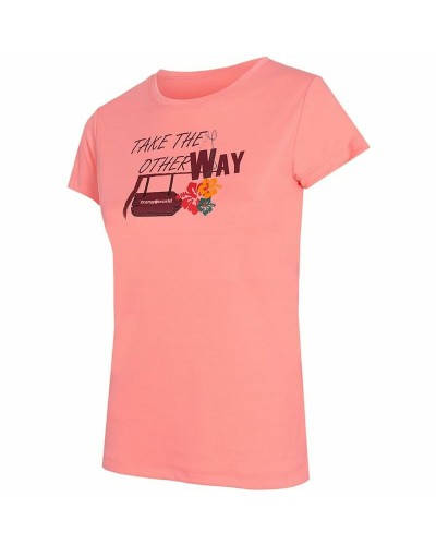 Trangoworld Myra Damen T-Shirt: Kurzärmelig, Atmungsaktiv, Rosa

