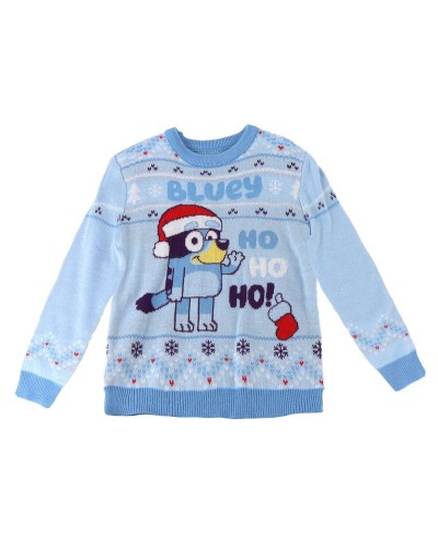 Unisex Pullover Bluey Christmas Hellblau