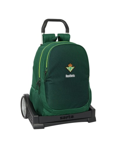 Mochila Escolar con Ruedas Real Betis Balompié Verde 32 x 43 x 14 cm